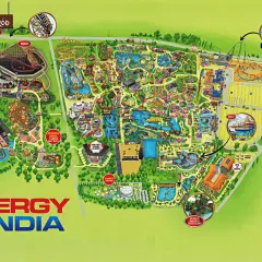 Mapa Energylandii z atrakcjami dla dzieci do 140 cm. Zobacz Zadrę, Mayan, Abysuss i inne!