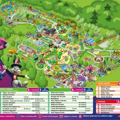 Mapa pełna magii i atrakcji! Odkryj "farma iluzji" z licznymi zabawami, kolejkami i miejscami do zdjęć.