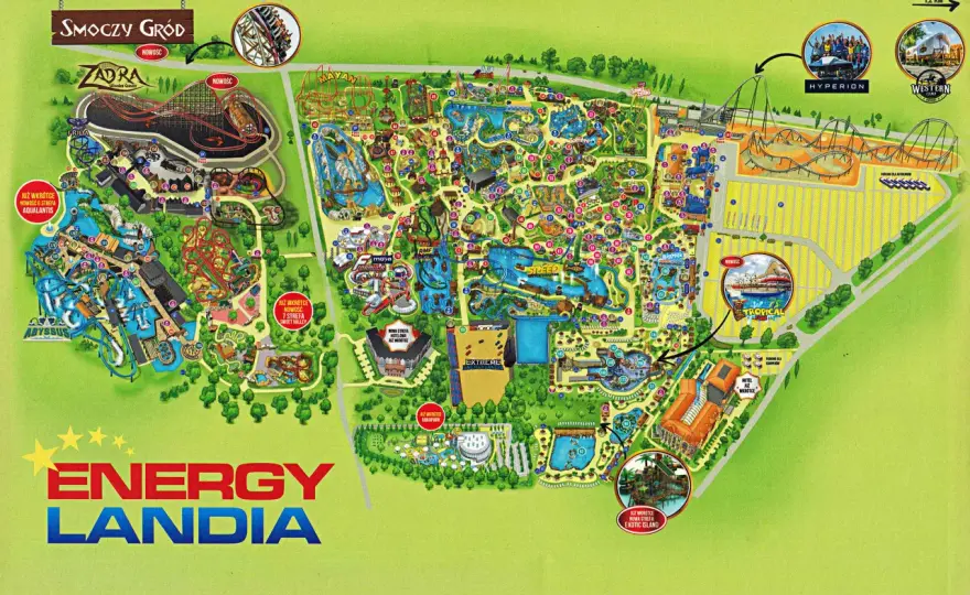 Energylandia: atrakcje dla dzieci do 140 cm - Jak planować?